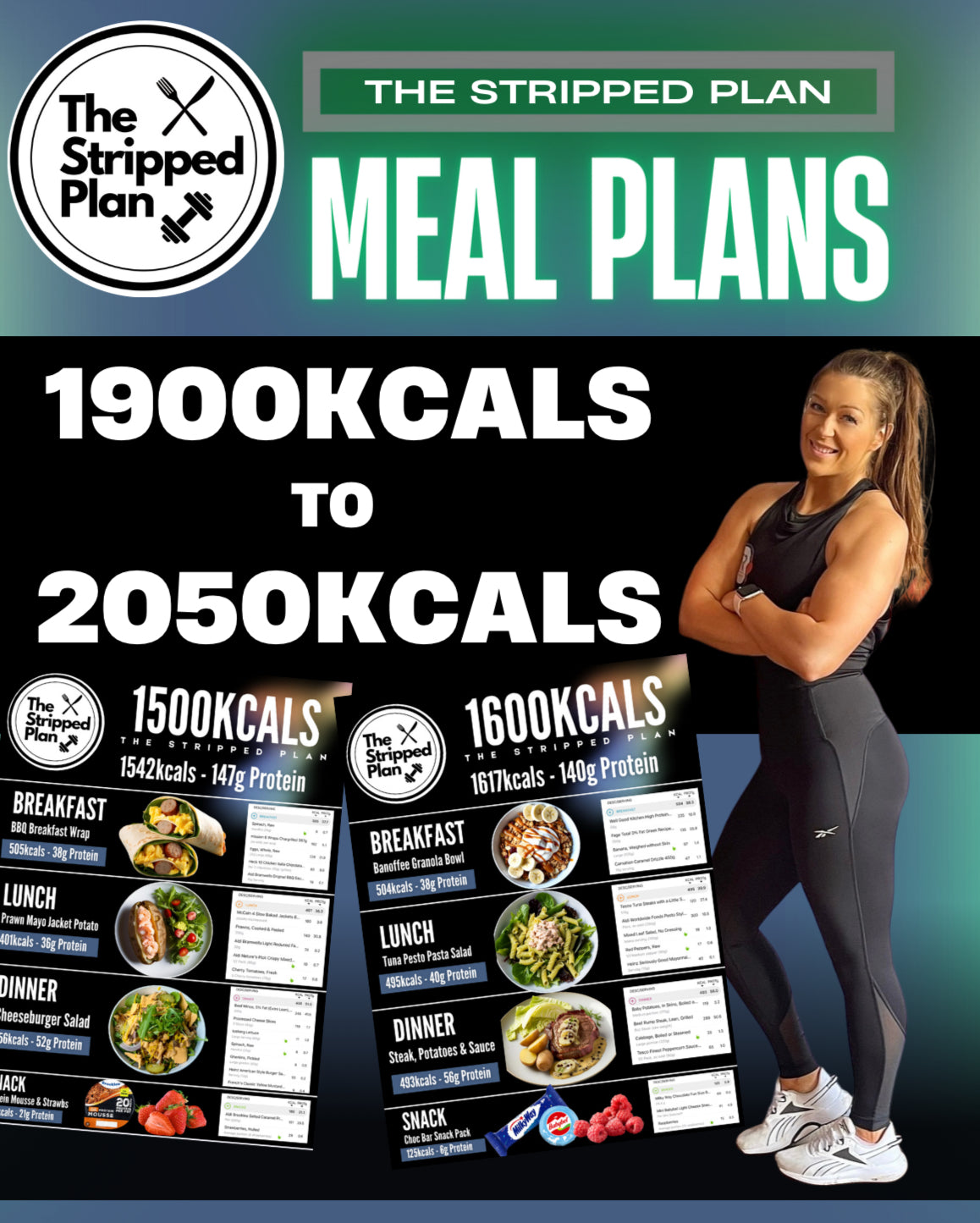 Lazy Girl - Meal Plans - 1900-2050kcals (E-book)