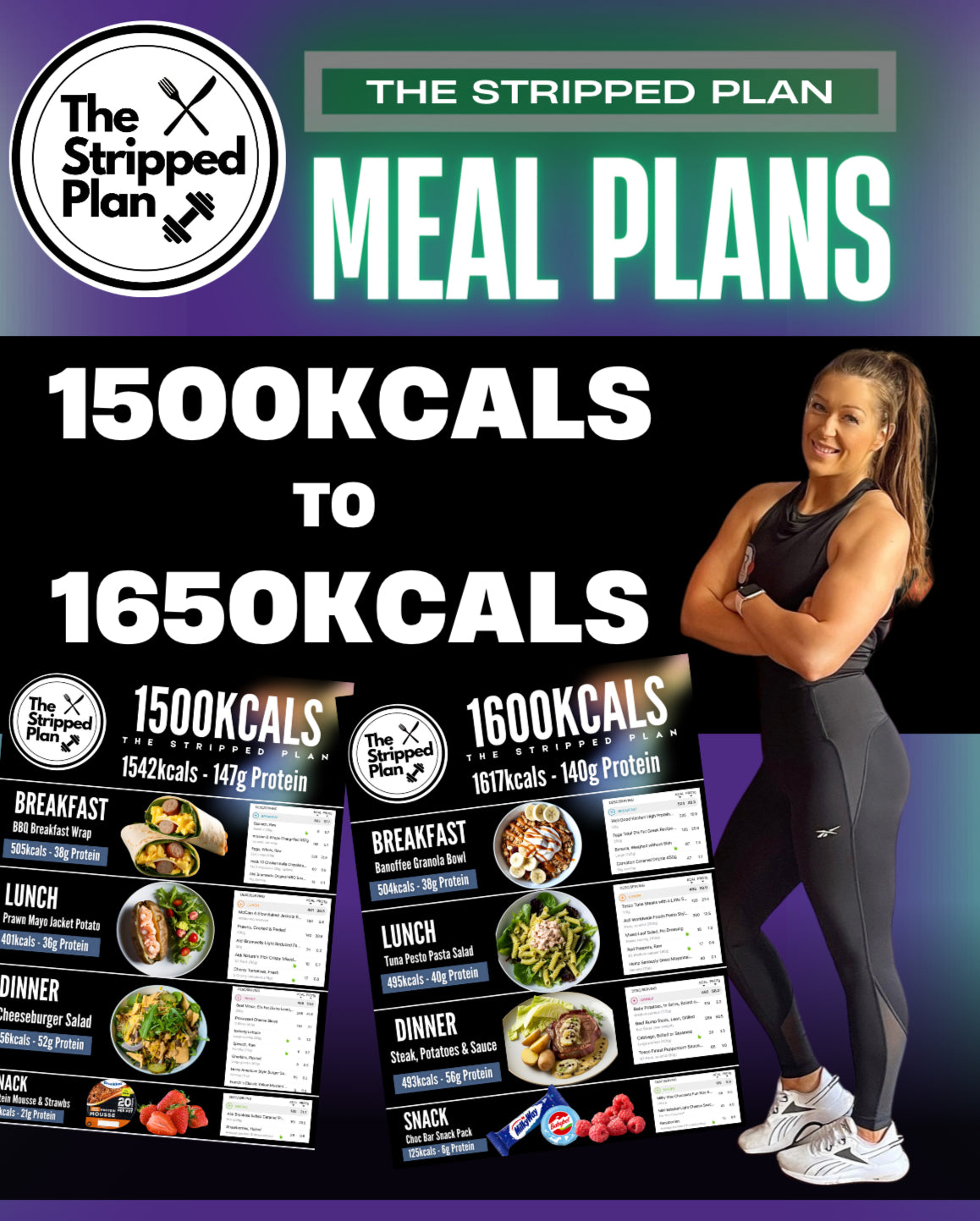 Lazy Girl - Meal Plans - 1500-1650kcals (E-Book)