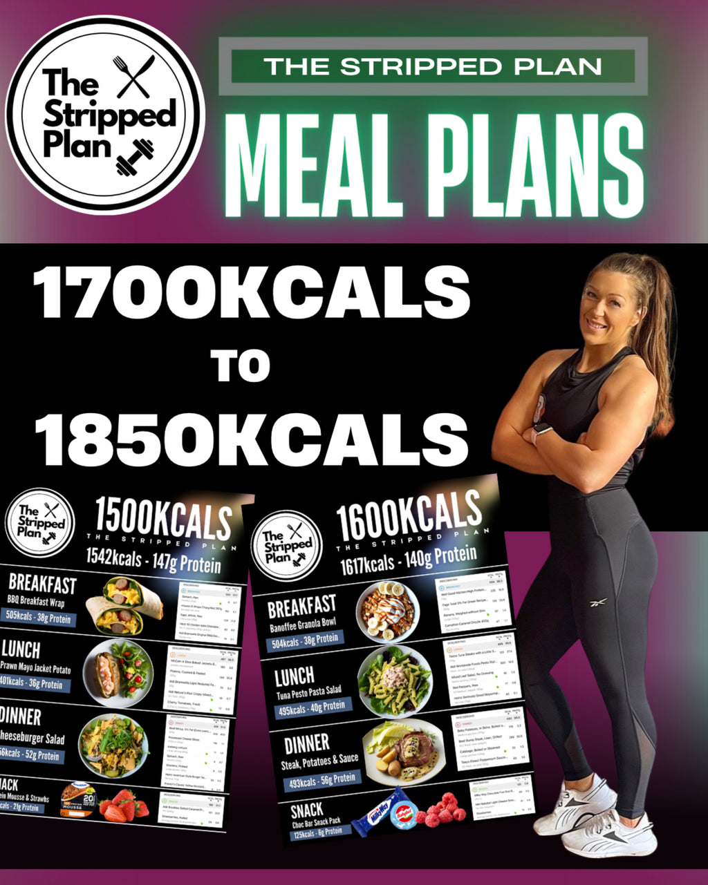 Lazy Girl - Meal Plans - 1700-1850kcals (E-Book)